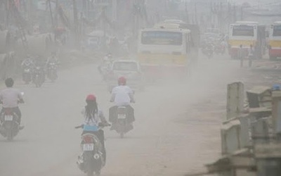 Không khí ô nhiễm tiếp tục lan rộng ở miền Bắc