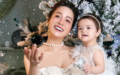 Diễn viên Nhật Kim Anh mừng sinh nhật tròn một tuổi của con gái