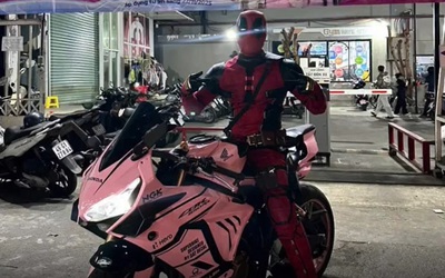 Xử phạt "người nhện" lái mô tô vi phạm giao thông trên phố