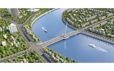 Phương án kiến trúc xây mới cầu Gia Bẩy có tổng mức đầu tư hơn 617 tỷ đồng