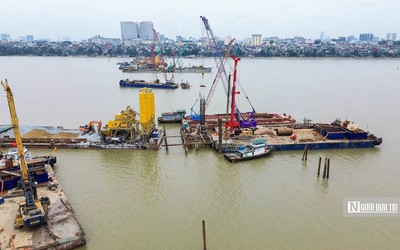 Hà Nội: Cận cảnh thi công 7 cây cầu vuợt sông Hồng