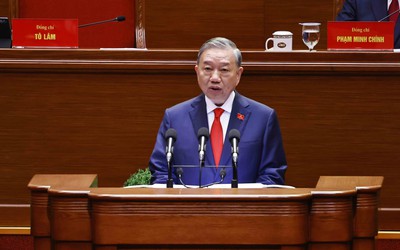 Tổng Bí thư Tô Lâm báo cáo về các văn kiện trình Đại hội XIV của Đảng