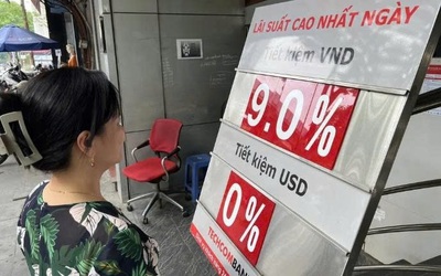 Lãi suất ngân hàng hôm nay, một số ngân hàng có lãi suất vượt mốc 8%