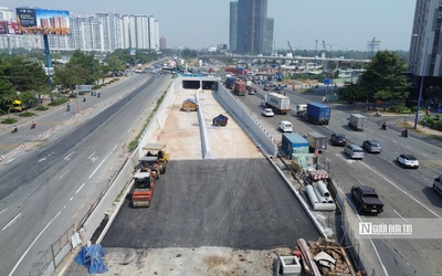 Toàn cảnh hầm chui 4 làn nối cao tốc Long Thành - Dầu Giây vào trung tâm Tp.HCM