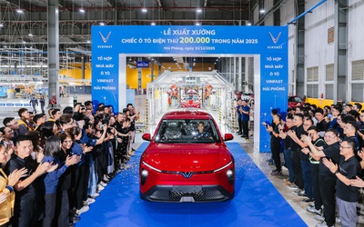 Nhà máy VinFast Hải Phòng xuất xưởng chiếc ô tô điện thứ 200.000 trong năm 2025