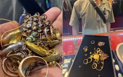 Nhặt được vàng ở bãi rác, người đàn ông mang đi kiểm tra thì sốc nặng