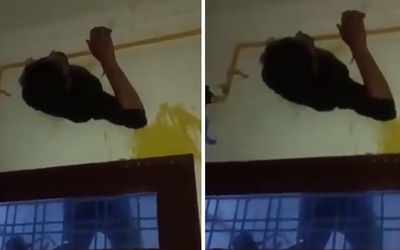 Tên trộm mắc kẹt trong ống thông gió khi cố đột nhập nhà dân