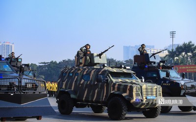 Lực lượng an ninh, dàn khí tài hiện đại tham gia bảo vệ Đại hội XIV của Đảng