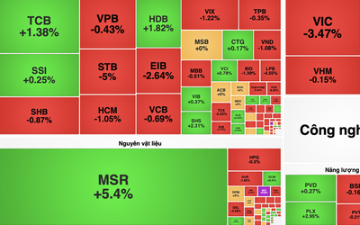 VN-Index "rơi tự do", nhóm bất động sản gây áp lực