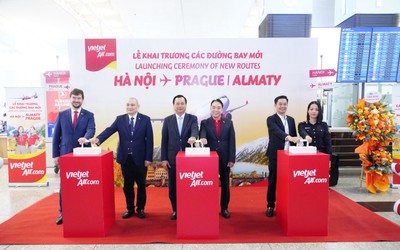 Vietjet khai trương loạt đường bay Hà Nội – Almaty, Hà Nội – Praha và Almaty – Praha, tăng cường kết nối Á – Âu