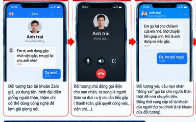 Giả mạo người thân trên Zalo, dàn dựng cuộc gọi để lừa chuyển tiền