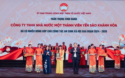 Yến sào Khánh Hòa đón nhận Biểu dương về công tác an sinh xã hội giai đoạn 2024 - 2026