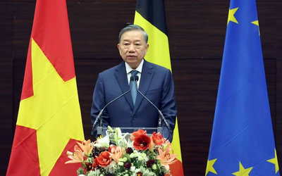Tổng Bí thư, Chủ tịch nước Tô Lâm phát biểu chính sách tại Viện Quan hệ Quốc tế Hoàng gia Egmont, Vương quốc Bỉ