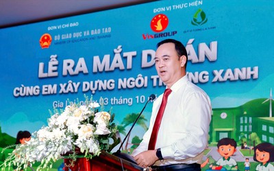Bộ Giáo dục và Đào tạo phối hợp với Quỹ Vì tương lai xanh triển khai dự án “Cùng em xây dựng ngôi trường xanh”