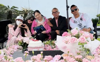 Chồng Từ Hy Viên lặng lẽ đến viếng mộ vợ, ngoại hình gây chú ý