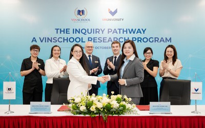 Vinschool và VinUni hợp tác phát triển năng lực nghiên cứu cho học sinh THPT