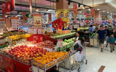 Thị trường mùng 4 Tết, giá cả ổn định, hàng hóa, thực phẩm phong phú