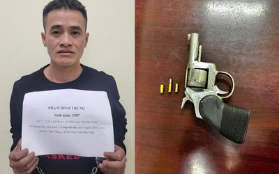 Bắt đối tượng dùng súng cướp ô tô ở Bắc Ninh