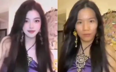 Nữ streamer xinh đẹp gây sốc khi để lộ nhan sắc thật