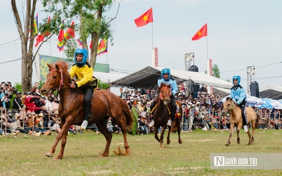 Nông dân Đắk Lắk hoá “kỵ sĩ”, ngựa thồ thành chiến mã tại lễ đua Gò Thì Thùng