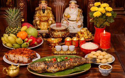 Vì sao cá lóc xuất hiện trên mâm cúng Thần Tài?