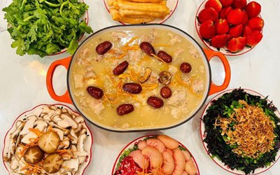 "Giải cứu" bánh chưng sau tết bằng nồi lẩu cháo thơm ngon, lạ miệng