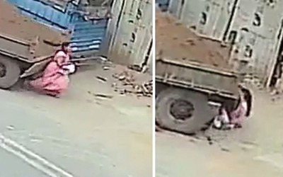 Người phụ nữ bị máy kéo đâm ngã, cuốn vào gầm và cái kết