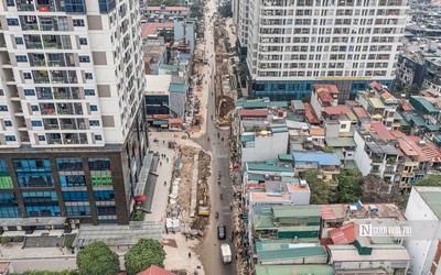 Hà Nội: Ì ạch thi công tuyến đường gần 1km những ngày cận Tết