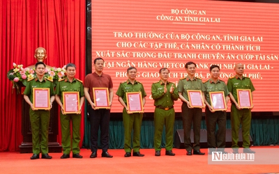 Bộ công an biểu dương các lực lượng lập chiến công truy bắt hai nghi phạm cướp ngân hàng ở Gia Lai
