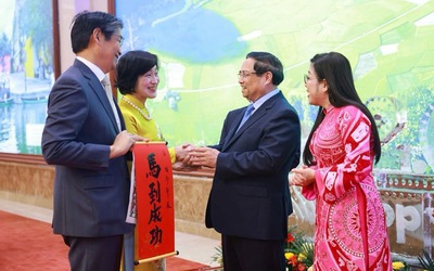 Thủ tướng Phạm Minh Chính chủ trì chiêu đãi Đoàn ngoại giao tại Việt Nam