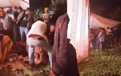 Gia đình cô dâu, chú rể tranh cãi rồi lao vào ẩu đả dữ dội