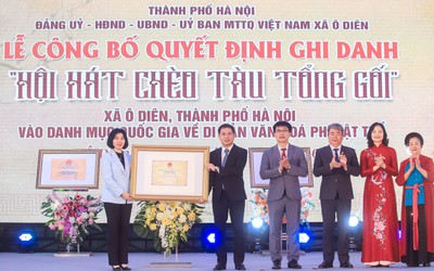Hà Nội: Hội hát Chèo tàu Tổng Gối là di sản văn hoá phi vật thể quốc gia