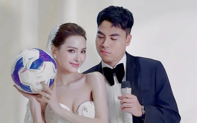 Rạp cưới hoành tráng nhất nhì làng bóng của cầu thủ Đức Huy và nữ MC nổi tiếng showbiz