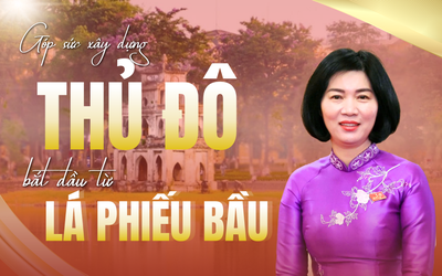 Góp sức xây dựng Thủ đô bắt đầu từ lá phiếu bầu