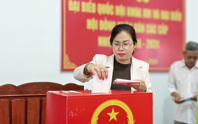 Từ đất liền đến hải đảo, cử tri Quảng Ngãi nô nức đi bầu cử