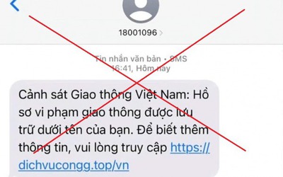 Cảnh báo thủ đoạn giả mạo tin nhắn của CSGT để lừa đảo