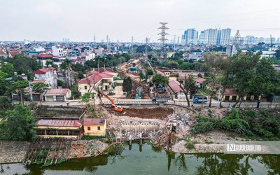 Cận cảnh công trình chống ngập khẩn cấp trị giá gần 1.000 tỷ đồng ở Hà Nội