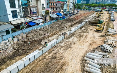 Hà Nội: Hình ảnh thi công dự án Vành đai 2,5 đoạn qua phường Xuân Đỉnh