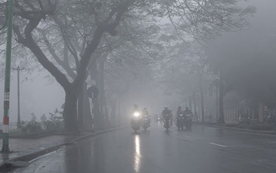 Miền Bắc đón không khí lạnh kèm vùng hội tụ gió, nền nhiệt giảm, xuất hiện mưa dông cục bộ