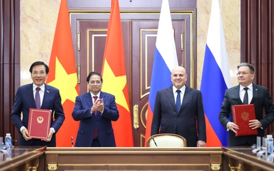 Hai Thủ tướng Việt Nam - Nga chứng kiến Lễ ký kết về hợp tác xây dựng nhà máy điện hạt nhân