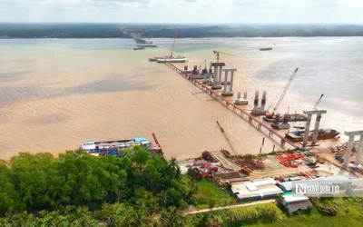 Đại công trình vượt sông Hậu trị giá gần 4.000 tỷ đồng dần lộ diện