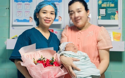 Ca sinh đặc biệt với bé trai chào đời nặng 5,1 kg