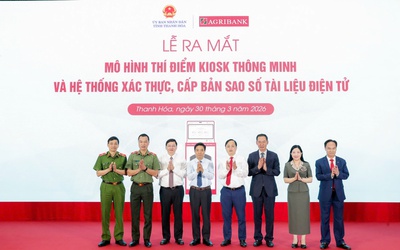 Agribank đồng hành cùng tỉnh Thanh Hoá triển khai mô hình Kiosk hành chính công thông minh - Thúc đẩy chuyển đổi số và nâng cao chất lượng phục vụ người dân