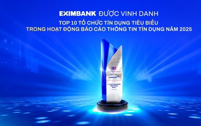 Eximbank được vinh danh là tổ chức tín dụng tiêu biểu trong hoạt động thông tin tín dụng năm 2025