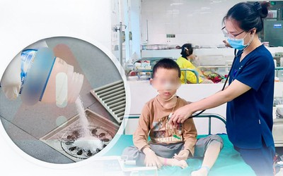 Bé 8 tuổi ở Nghệ An bị bỏng nặng thực quản do uống nhầm bột thông cống