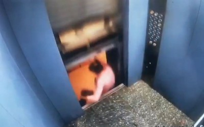 Thang máy đột ngột di chuyển, người đàn ông thoát chết trong gang tấc