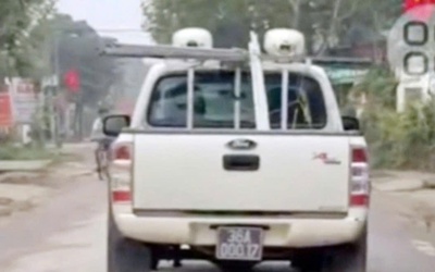 Vụ xe biển xanh ở Thanh Hóa bị phạt 38,2 triệu đồng: Lấy tiền từ ngân sách hay cá nhân nộp phạt?