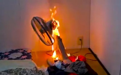 Cảnh báo nguy cơ cháy, nổ từ việc sử dụng quạt điện khi không có người giám sát