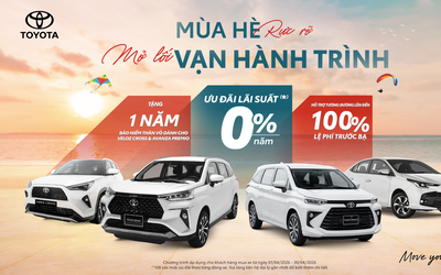 Toyota duy trì sức mua với chương trình ưu đãi lớn trong tháng 4