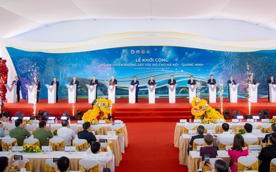 Khởi công đường sắt tốc độ cao Hà Nội - Quảng Ninh: Đường băng hạ tầng đưa Vinhomes Global Gate Hạ Long cất cánh